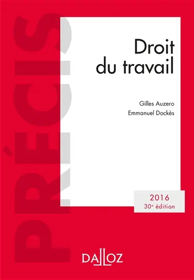 Droit du travail : 2016