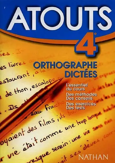 Orthographe, dictées 4e