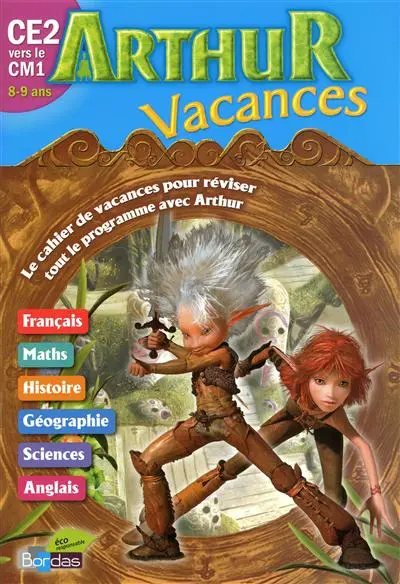 Arthur vacances CE2 vers le CM1, 8-9 ans