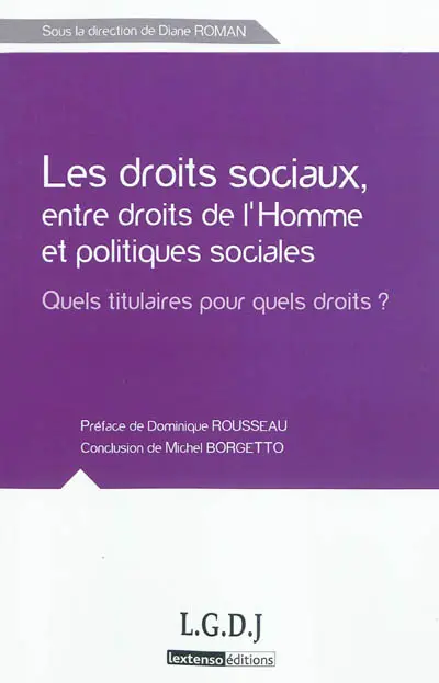 Les droits sociaux, entre droits de l'homme et politiques sociales : quels titulaires pour quels droits ?
