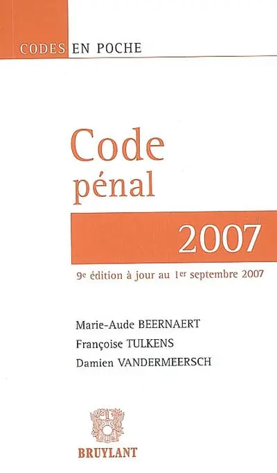 Code pénal 2007