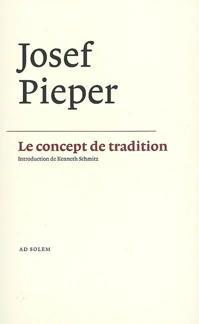 Le concept de tradition