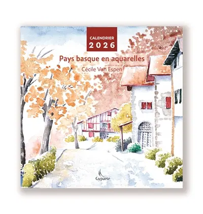 Pays basque en aquarelles : calendrier 2026