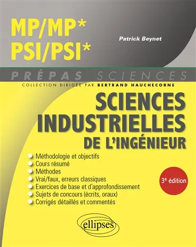 Sciences industrielles de l'ingénieur MP, MP*, PSI, PSI*