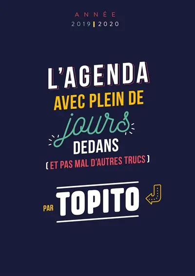 L'agenda avec plein de jours dedans (et pas mal d'autres trucs) : année 2019-2020