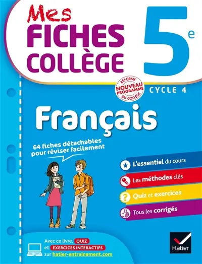 Français 5e, cycle 4