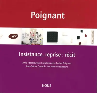 Insistance, reprise : récit : entretiens avec Rachel Poignant