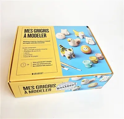 Mes grigris à modeler : réalisez 4 porte-bonheurs kawaii en argile autodurcissante