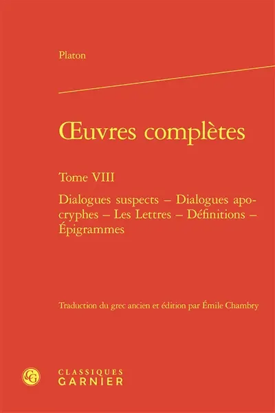 Oeuvres complètes. Vol. 8