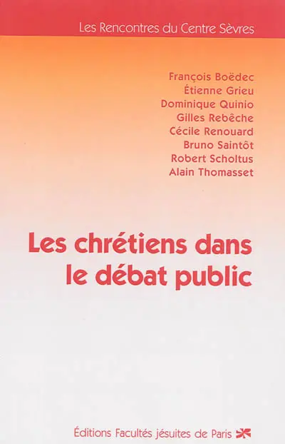 Les chrétiens dans le débat public