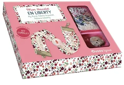 Mon bracelet en liberty. My floral fabric bracelet. Pulsera liberty