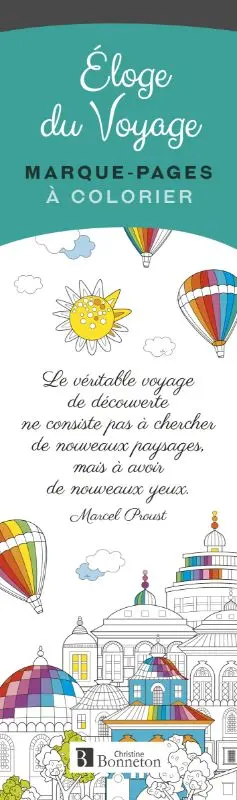 Eloge du voyage : marque-pages à colorier