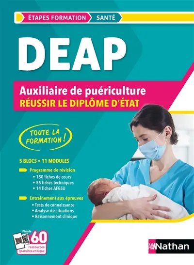 DEAP : auxiliaire de puériculture, réussir le diplôme d'Etat : toute la formation !