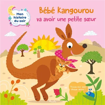 Bébé kangourou va avoir une petite soeur : trouve-moi dans chaque dessin !