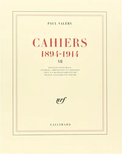 Cahiers : 1894-1914. Vol. 7. 1904-1905