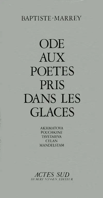 Ode aux poètes pris dans les glaces