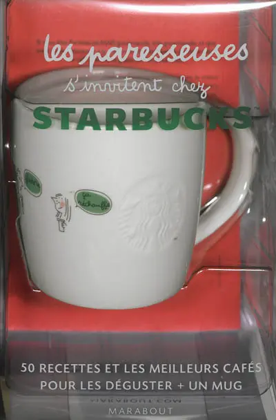 Coffret les paresseuses s'invitent chez Starbucks : 50 recettes et les meilleurs cafés pour les déguster