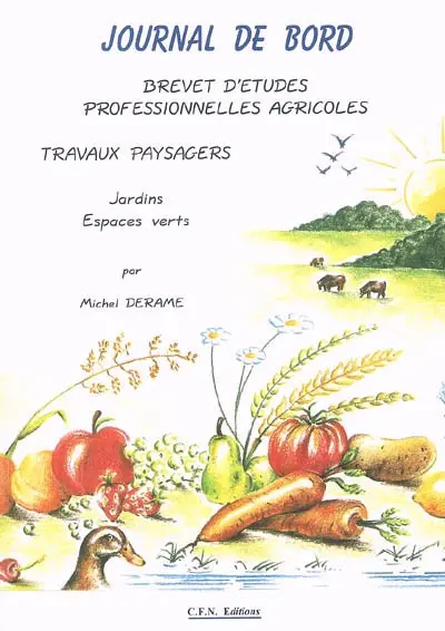 Journal de bord, brevet d'études professionnelles agricoles : travaux paysagers : jardins, espaces verts