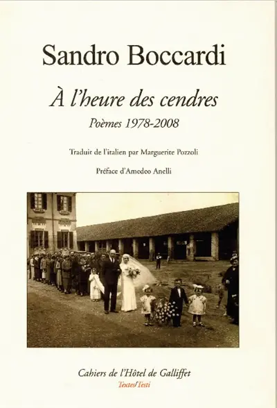 A l'heure des cendres : poèmes 1978-2008