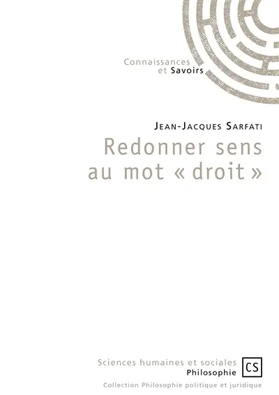 Redonner sens au mot droit