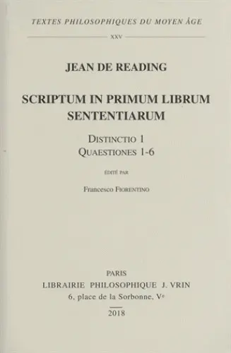 Scriptum in primum librum sententiarum. Distinctio 1, questiones 1-6