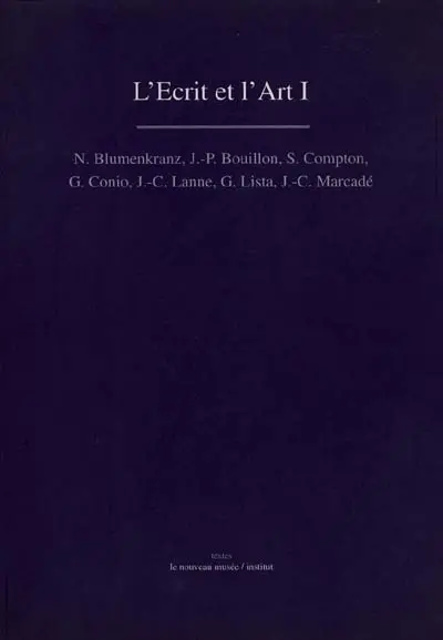 L'Ecrit et l'art
