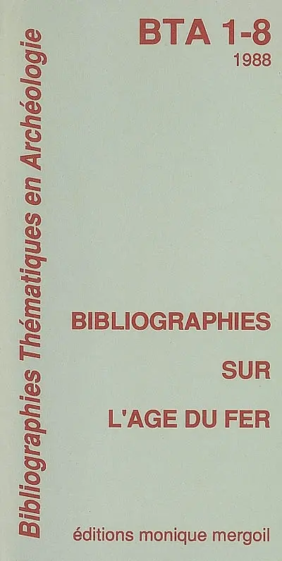 Bibliographies sur l'âge du fer