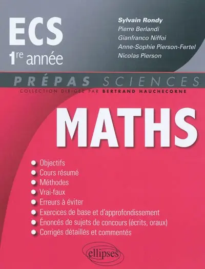 Mathématiques ECS-1re année
