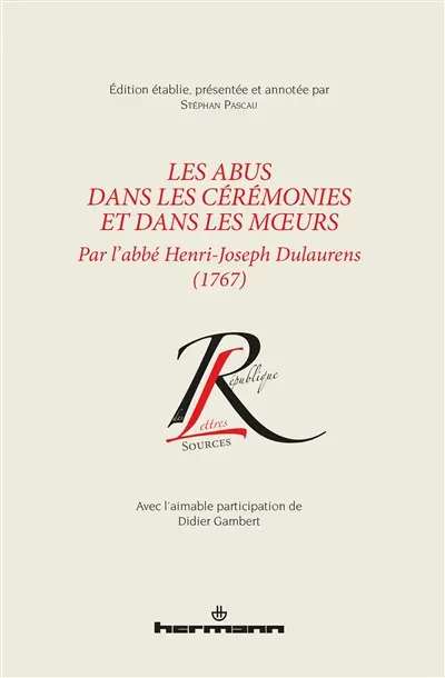 Les abus dans les cérémonies et dans les moeurs (1767)