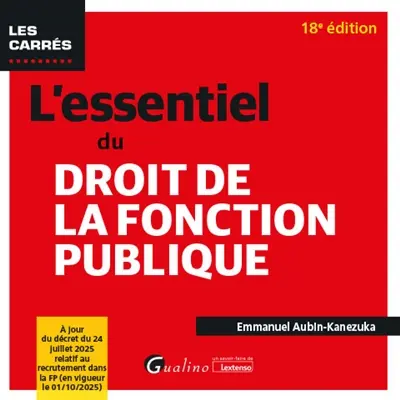 L'essentiel du droit de la fonction publique