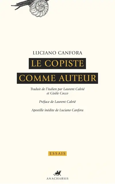 Le copiste comme auteur