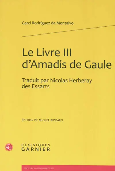 Le livre III d'Amadis de Gaule