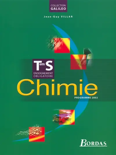 Chimie, terminale S enseignement obligatoire : programme 2002