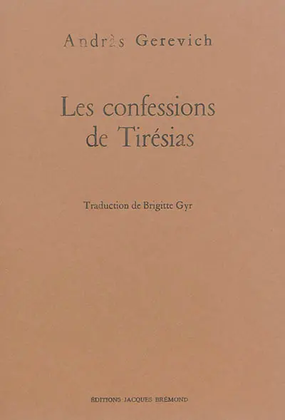 Les confessions de Tirésias