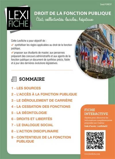 Droit de la fonction publique : Etat, collectivités locales, hôpitaux