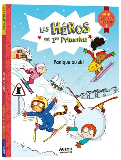 Les héros de 1re primaire. Panique au ski : niveau lecture 2
