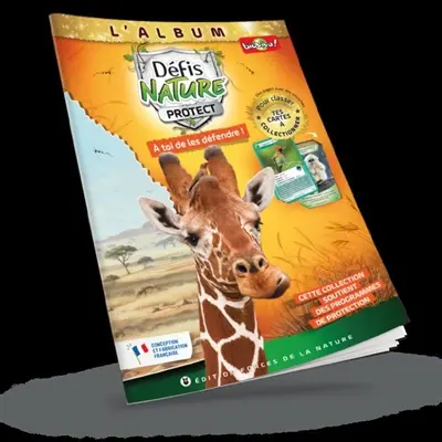 L'album défis nature protect : à toi de les défendre ! : girafe réticulée