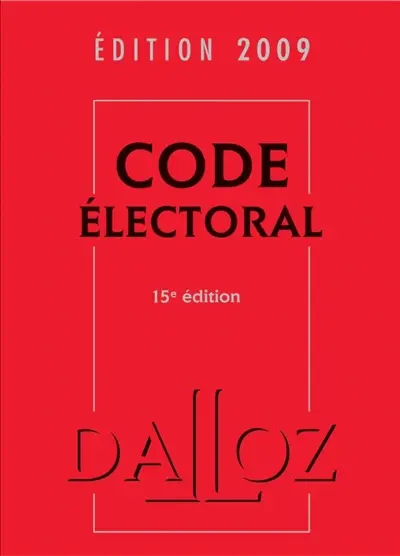 Code électoral 2009