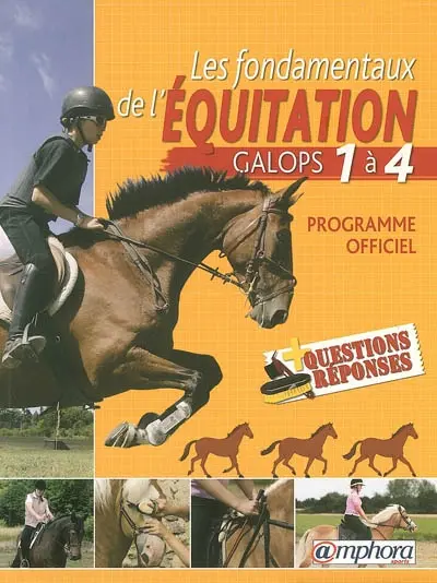 Les fondamentaux de l'équitation, galops 1 à 4 : programme officiel + questions réponses