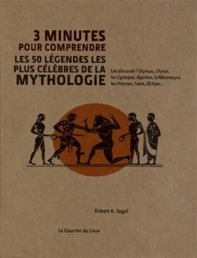3 minutes pour comprendre les 50 légendes les plus célèbres de la mythologie : les dieux de l'Olympe, Ulysse, les Cyclopes, Apollon, le Minotaure, les Harpies, Icare, Oedipe...