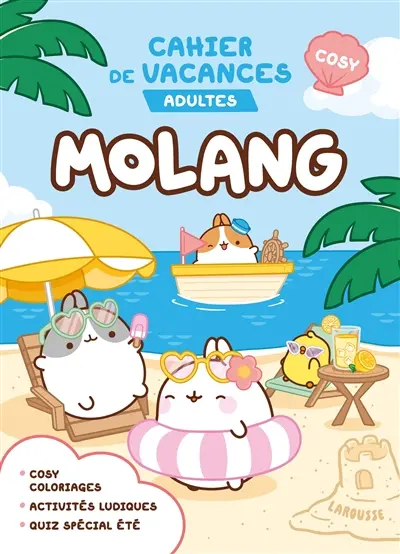 Cahier de vacances adultes : Molang