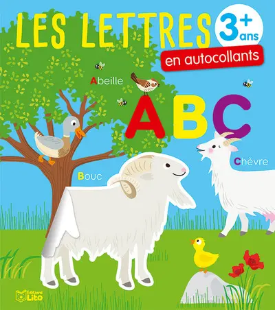 Les lettres en autocollants : 3 ans +