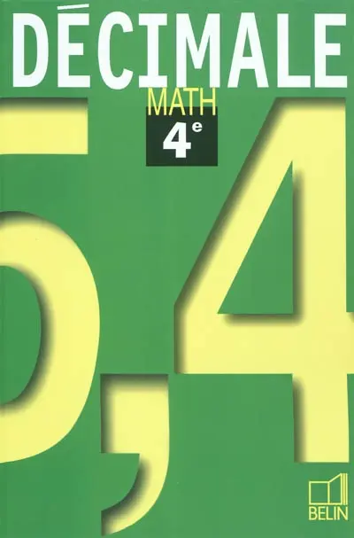 Décimale, math 4e