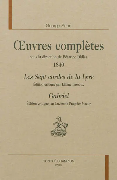 Oeuvres complètes. 1840