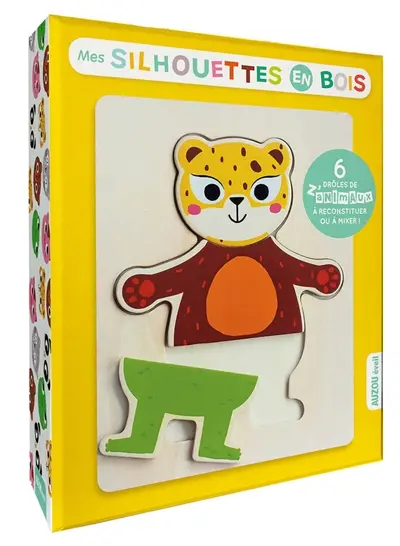 Mes silhouettes en bois : 6 drôles de z'animaux à reconstituer ou à mixer !
