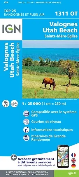 Valognes, Ste-Mère-Eglise, Utah Beach : 1:25.000