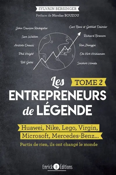 Les entrepreneurs de légende : partis de rien, ils ont changé le monde. Vol. 2. Huawei, Nike, Lego, Virgin, Microsoft, Mercedes-Benz...