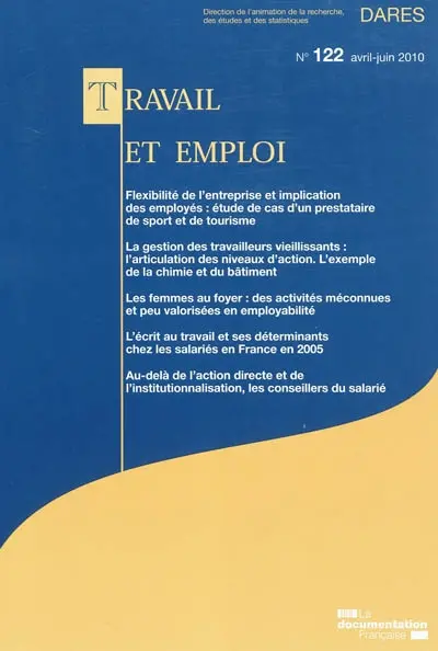 Travail et emploi, n° 122
