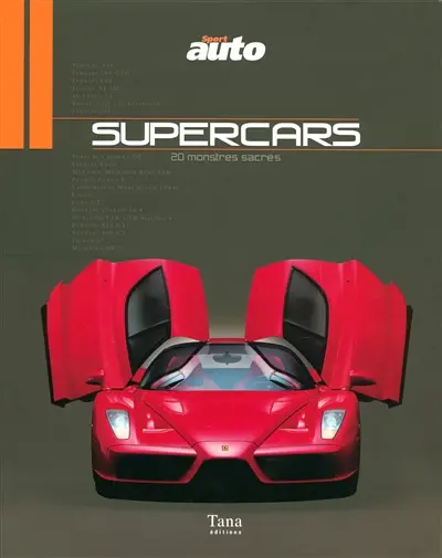 Supercars : 20 monstres sacrés