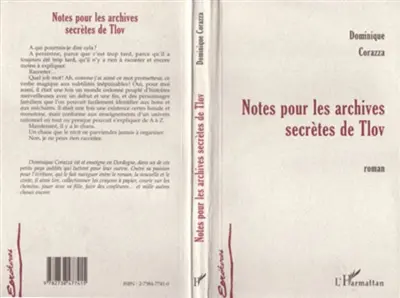 Notes pour les archives secrètes de Tlov